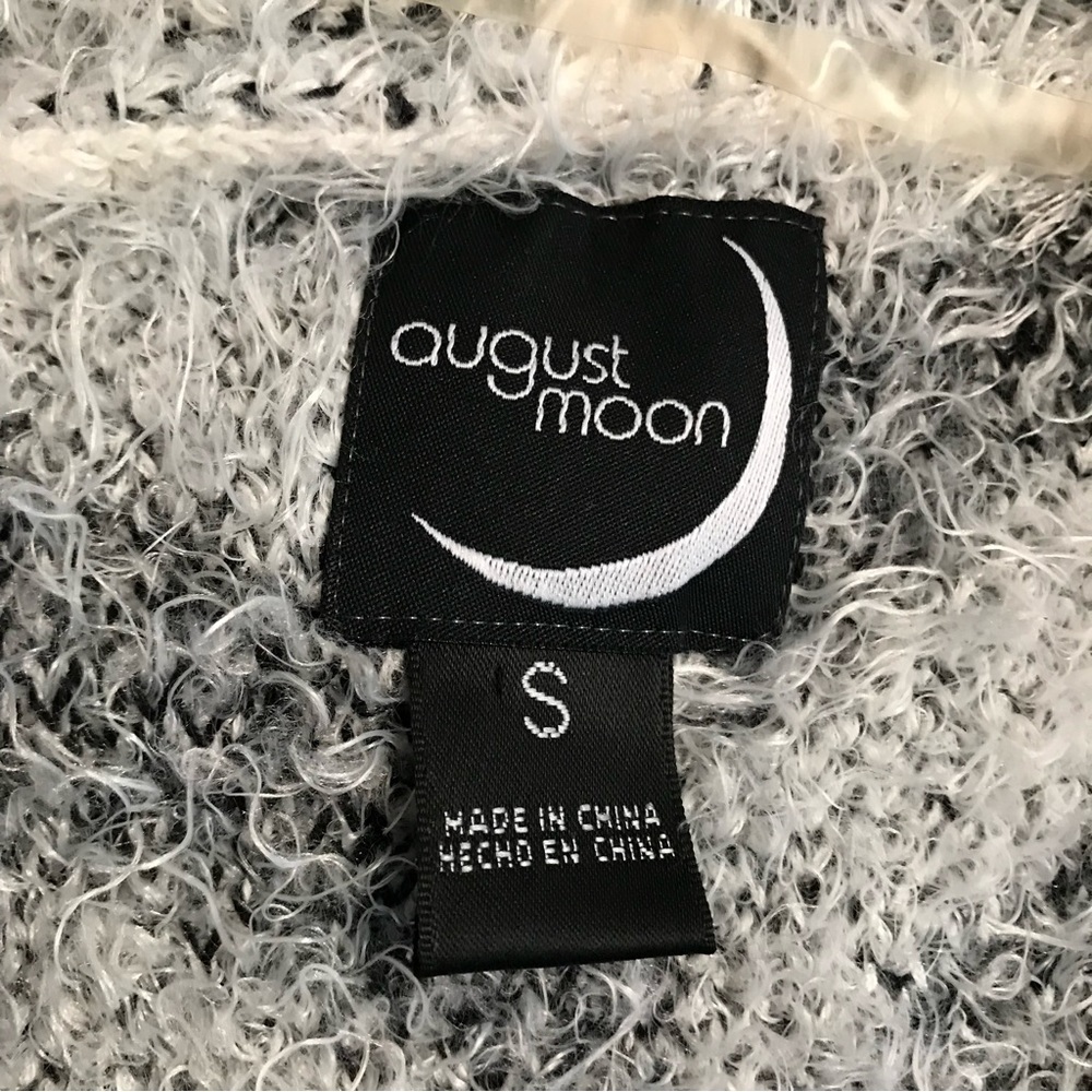 August Moon Zebra No Button Sweater  Cardigan - Picture 4 of 5